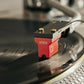 Salon 1 Audio Ortofon MC Quintet Red moving coil cartridge mounted on a turntable playing a vinyl record