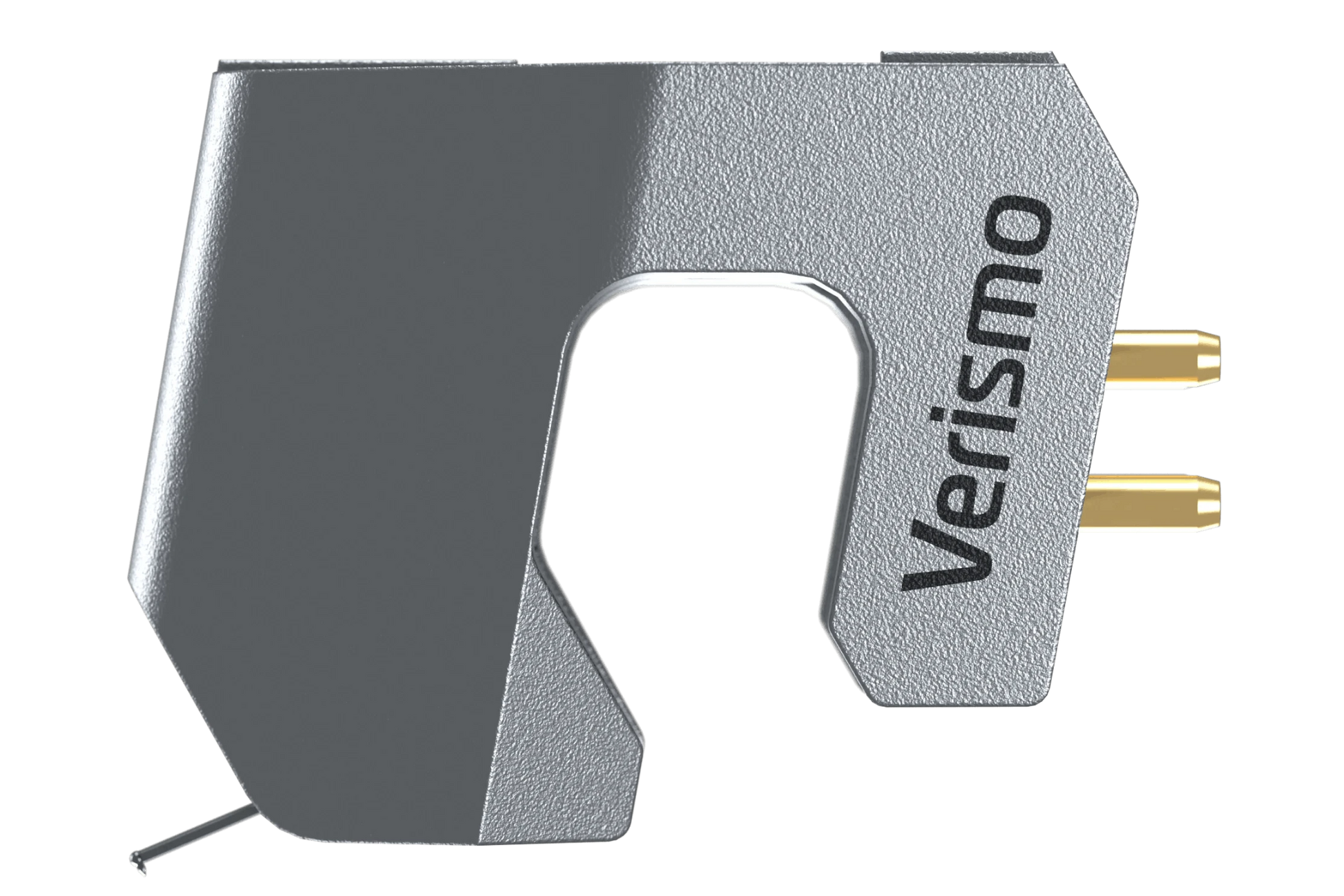 Salon 1 Audio Ortofon MC Verismo flagship moving coil phono cartridge in a silver SLM titanium body.