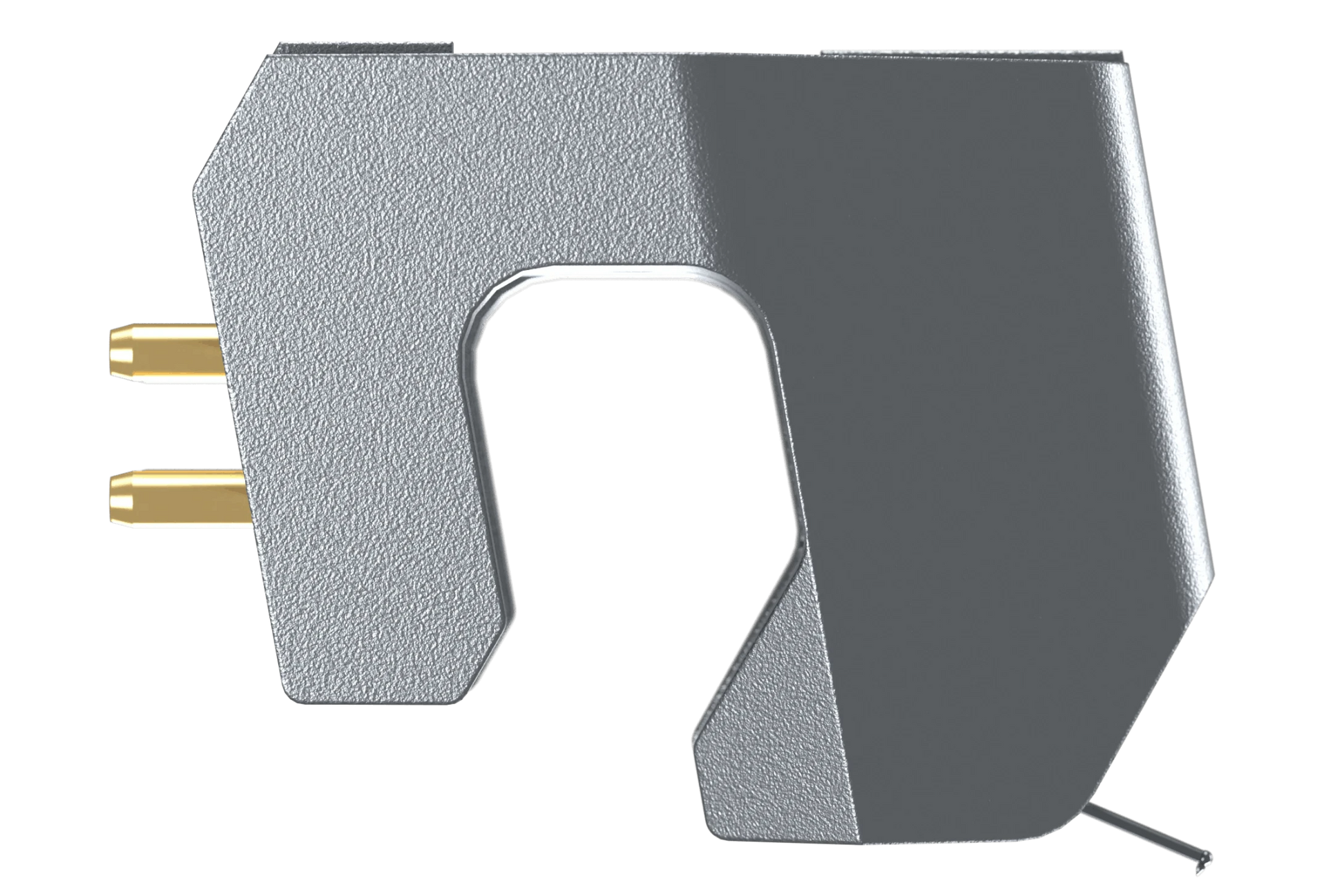 Salon 1 Audio Ortofon MC Verismo flagship moving coil phono cartridge with a silver SLM titanium body and stylus.