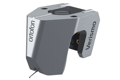 Salon 1 Audio Ortofon MC Verismo flagship moving coil phono cartridge in a silver SLM titanium body.