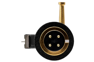 Salon 1 Audio Ortofon MC Xpression moving coil phono cartridge rear view showing gold pins and connector