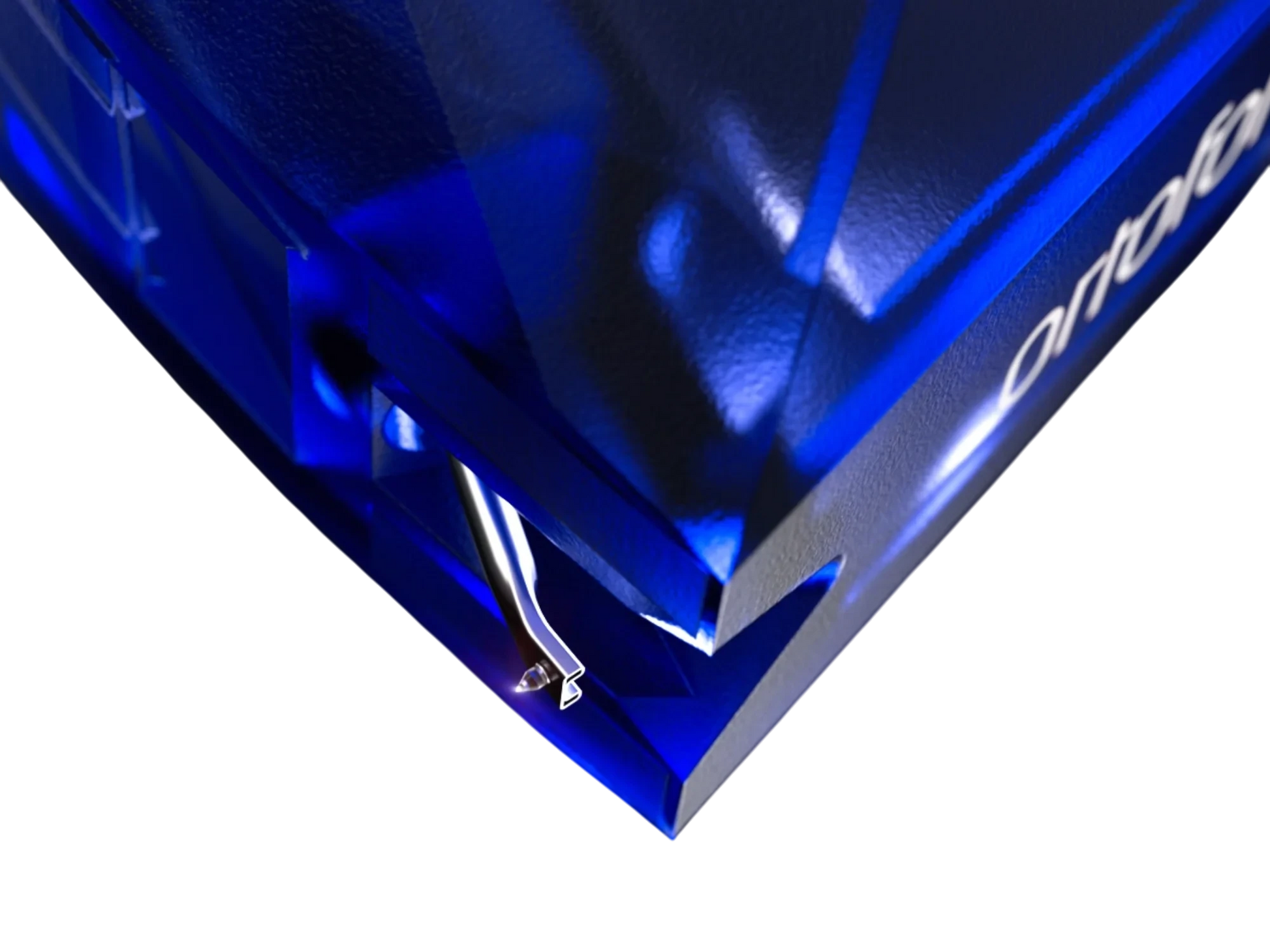 Salon 1 Audio Ortofon Stylus 2M Blue replacement featuring a blue housing and precision nude elliptical diamond tip