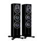 Salon 1 Audio Monitor Audio Platinum 200 3G floorstanding speakers in a glossy piano black finish.