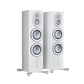 Salon 1 Audio Monitor Audio Platinum 300 3G floorstanding speakers in pure satin white with advanced driver technology.