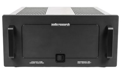 Salon 1 Audio certified pre-owned Audio Research REF150SE black stereo tube power amplifier front view