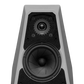 Salon 1 Audio Wilson Audio Sabrina V floorstanding speaker featuring a white cabinet and black driver baffle.