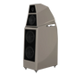 Salon 1 Audio Wilson Audio Sasha V floorstanding speaker in a glossy taupe finish with a three-way driver configuration.