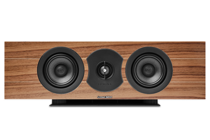 Salon 1 Audio Sonus faber Lumina Center I walnut wood center channel speaker with dual midwoofers and silk dome tweeter