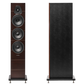 Salon 1 Audio Sonus faber Lumina III floorstanding speakers in walnut wood finish with black leather front panel