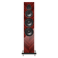 Salon 1 Audio Sonus faber Lumina V Amator floorstanding speaker in walnut wood finish with black leather front panel