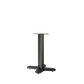 Salon 1 Audio matte black ST-2 universal speaker stand with a sturdy central column and four-point base with spikes.