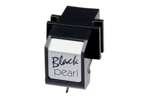 Salon 1 Audio Sumiko Black Pearl moving magnet phono cartridge with a black body and silver front plate
