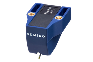 Salon 1 Audio Sumiko Blue Point No. 3 High output moving coil phono cartridge with a blue body and elliptical stylus.