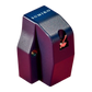 Salon 1 Audio Sumiko Blue Point No. 3 low output moving coil phono cartridge in dark blue against a vibrant red background