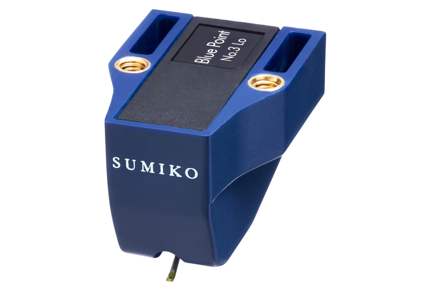 Salon 1 Audio Sumiko Blue Point No. 3 Low moving coil phono cartridge in blue with an elliptical stylus