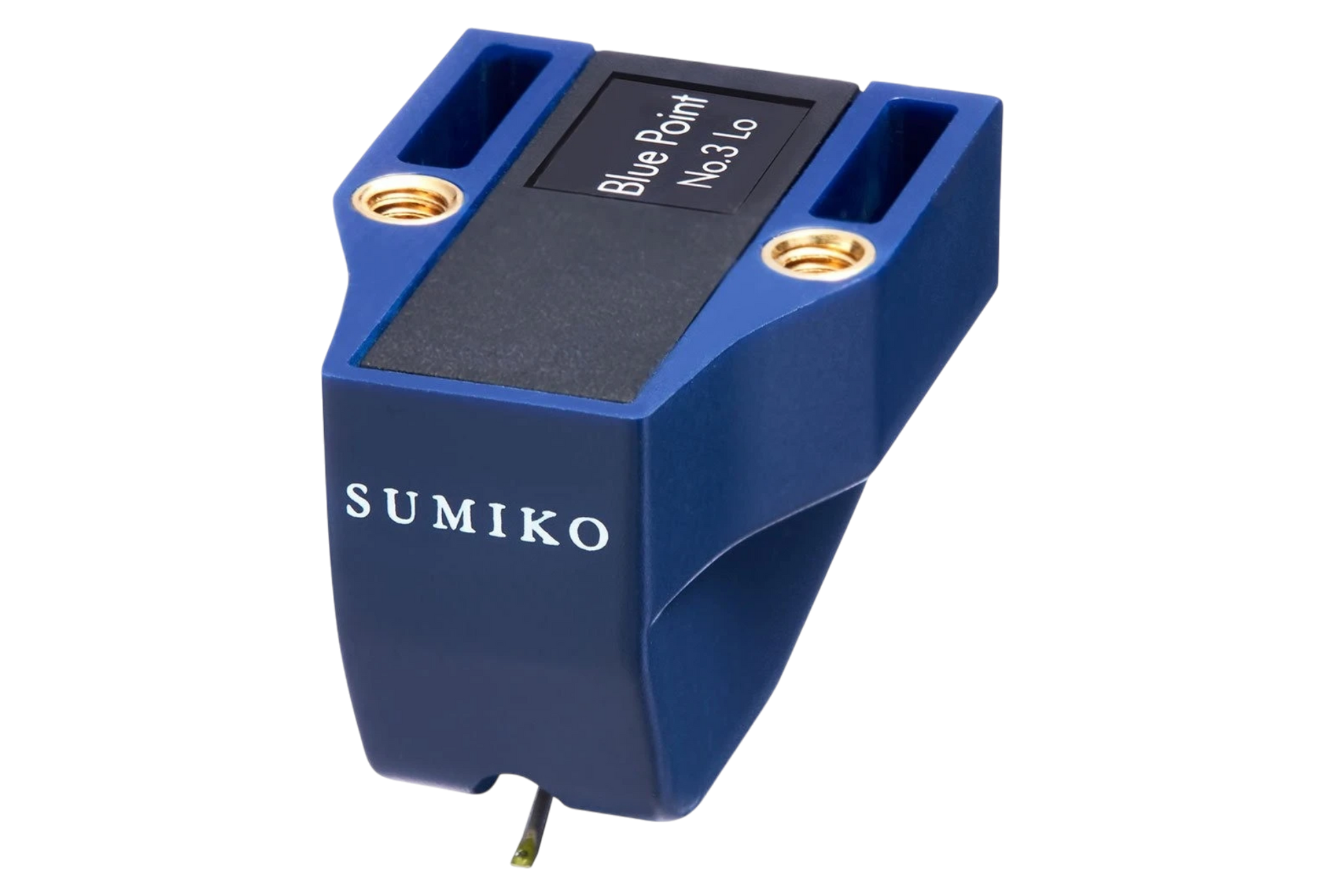Salon 1 Audio Sumiko Blue Point No. 3 Low moving coil phono cartridge in blue with an elliptical stylus