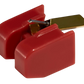 Salon 1 Audio Sumiko Moonstone moving magnet phono cartridge with a red body and aluminum cantilever on white background