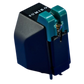 Salon 1 Audio Sumiko Olympia moving magnet phono cartridge with a black body and teal stylus assembly on a blue background