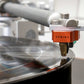 Salon 1 Audio Sumiko Oriole low output moving coil cartridge with nude Shibata stylus playing a vinyl record