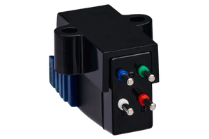 Salon 1 Audio Sumiko Oyster moving magnet phono cartridge with black body and color-coded connection pins