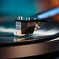 Salon 1 Audio Sumiko Rainier moving magnet phono cartridge tracking a vinyl record on a turntable
