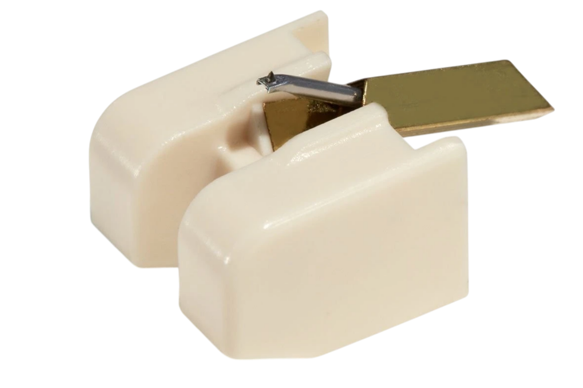 Salon 1 Audio Sumiko Rainier moving magnet phono cartridge in cream with a precision elliptical stylus and cantilever.