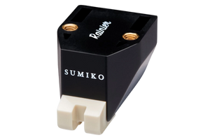 Salon 1 Audio Sumiko Rainier moving magnet phono cartridge in black with a white stylus assembly