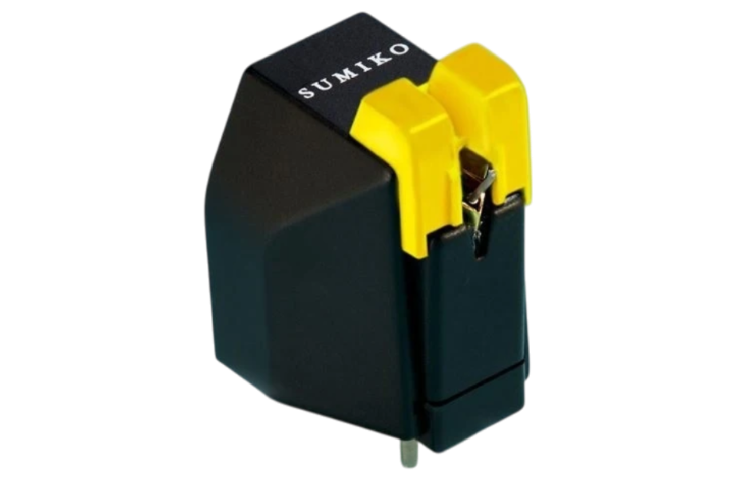 Salon 1 Audio Sumiko RS 78 replacement stylus for 78 RPM records with a black body and bright yellow stylus guard