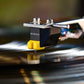 Salon 1 Audio Sumiko RS 78 replacement stylus with yellow housing mounted on a turntable playing a shellac record