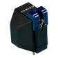 Salon 1 Audio Sumiko Wellfleet moving magnet phono cartridge with a black body and blue stylus assembly.