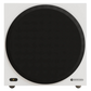 Salon 1 Audio Monitor Audio Vestra W10 compact white powered subwoofer with a black circular grille and front logo.