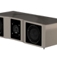 Salon 1 Audio Wilson Audio WASAE center channel speaker in a sleek beige finish with dual mid-woofers and a tweeter.