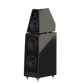 Salon 1 Audio Wilson Audio WATT/Puppy floorstanding speaker in a sleek black finish with a multi-enclosure design.
