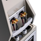 Salon 1 Audio Wilson Audio WATT/Puppy speaker rear connection panel with gold terminals and integrated handle