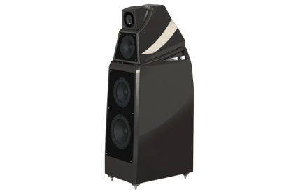 Salon 1 Audio Wilson Audio Alexia V floorstanding speaker in a sleek black finish with modular cabinet design.