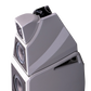 Salon 1 Audio Wilson Audio Alexia V floorstanding speaker in a glossy white finish showing the modular driver design.