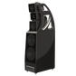 Salon 1 Audio Wilson Audio Alexx V floorstanding speaker in a sleek black finish with an open architecture gantry.