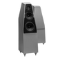 Salon 1 Audio Wilson Audio Sabrina V floorstanding speakers in a sleek grey finish with high-end driver configuration.
