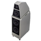 Salon 1 Audio Wilson Audio Sasha V floorstanding speaker in a sleek silver finish with high-end driver configuration.