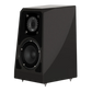 Salon 1 Audio Wilson Audio TuneTot bookshelf speaker in black with an asymmetrical cabinet and high-end drivers.