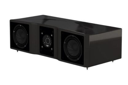 Salon 1 Audio Wilson Audio WASAE center channel speaker in a glossy black finish with dual mid-woofers and tweeter.