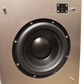 Salon 1 Audio Wilson Audio WATCHDOG II powered subwoofer in Desert Silver finish with 12-inch front-firing driver.