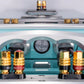 Salon 1 Audio Wilson Audio WATT/Puppy speaker rear view showing gold binding posts, integrated bubble level, and handle