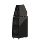 Salon 1 Audio Wilson Audio WATT/Puppy floorstanding speaker in a sleek black finish with a 3-way driver configuration.